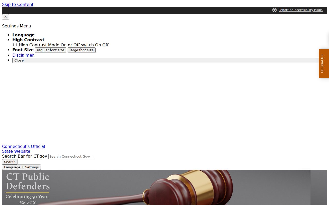 Stamford criminal court public defender service